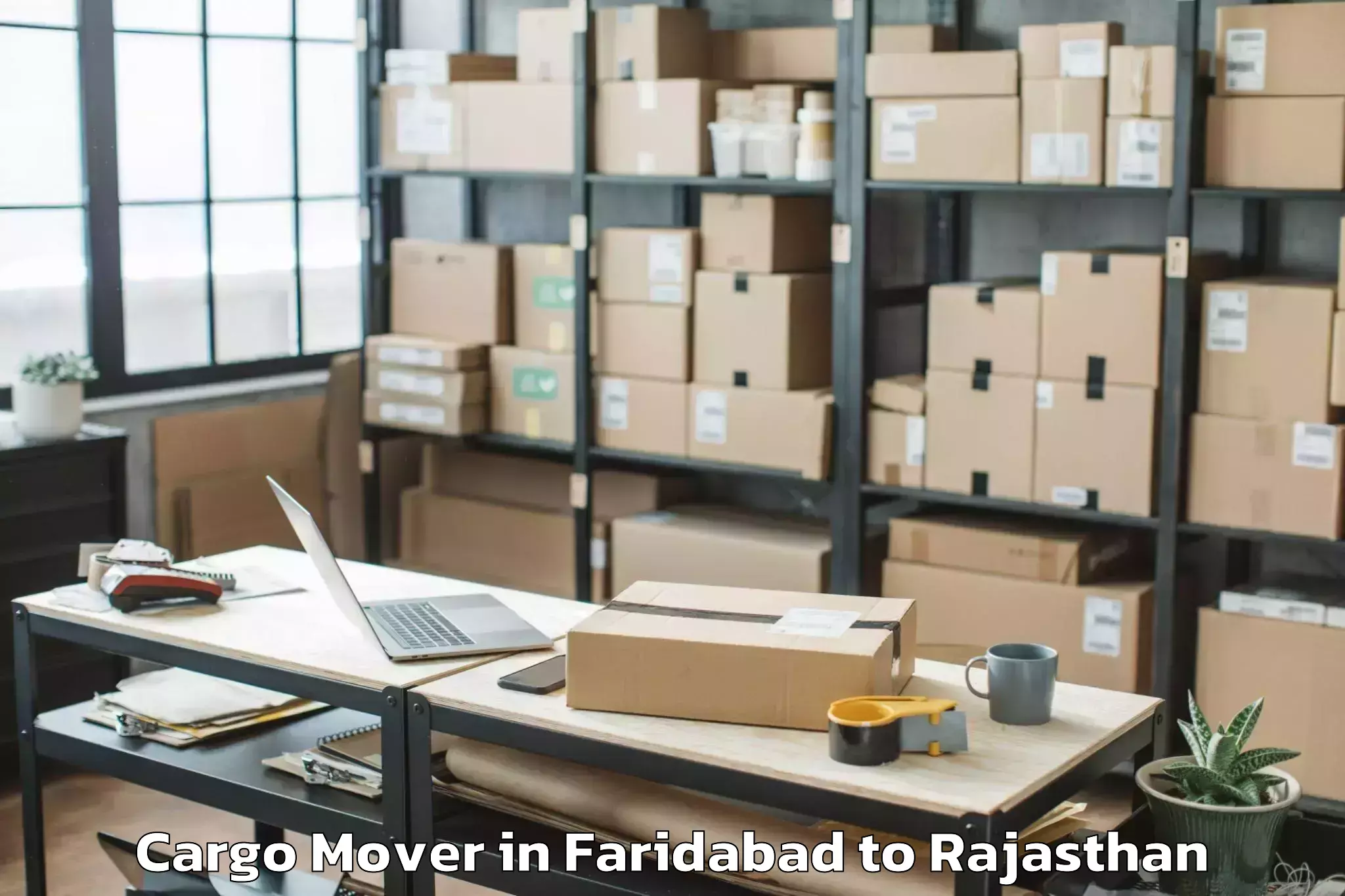 Book Faridabad to Laxmangarh Cargo Mover Online